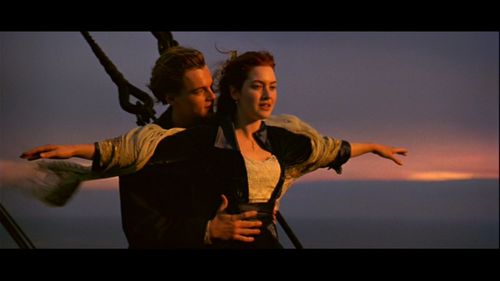 Jack and Rose on the Titanic